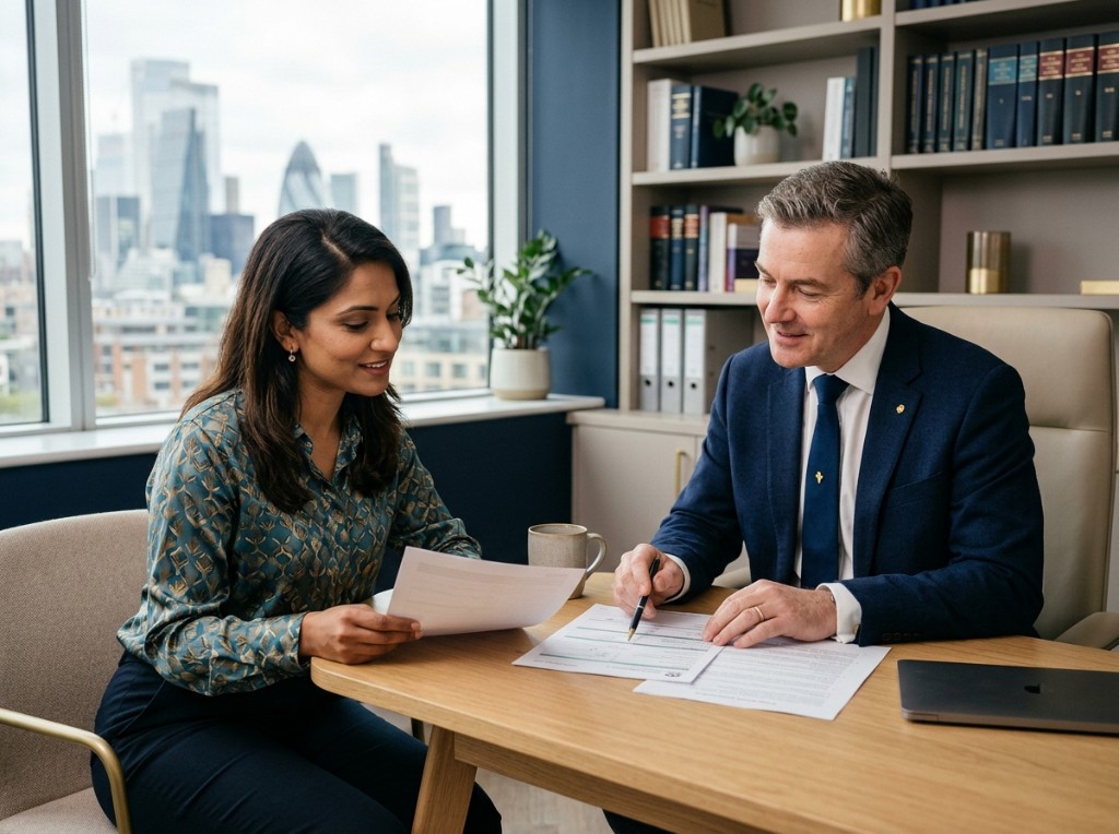 Bank View Solicitors Limited advisors reviewing a case together